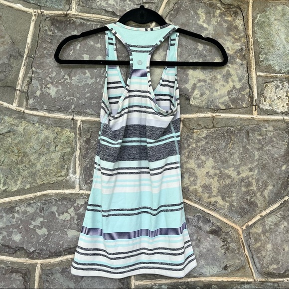 Lululemon striped racer back tank top - Picture 3 of 7